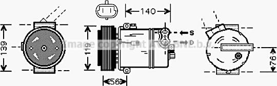 Prasco OLAK463 - Compresseur, climatisation cwaw.fr