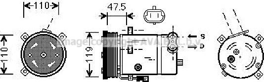 Prasco OLAK277 - Compresseur, climatisation cwaw.fr