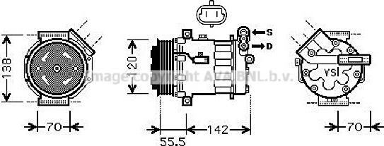 Prasco OLK447 - Compresseur, climatisation cwaw.fr