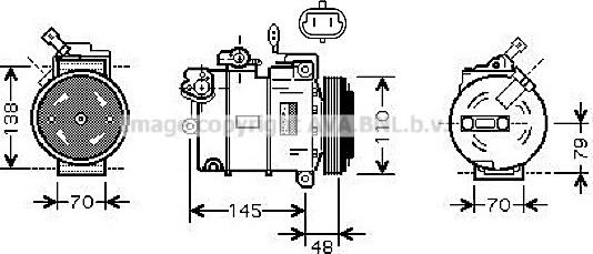 Prasco OLK459 - Compresseur, climatisation cwaw.fr