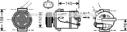 Prasco OLK410 - Compresseur, climatisation cwaw.fr