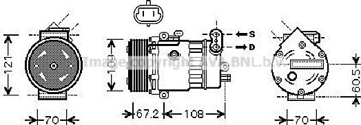 Prasco OLK483 - Compresseur, climatisation cwaw.fr