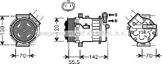 Prasco OLK586 - Compresseur, climatisation cwaw.fr