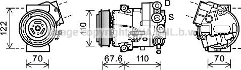 Prasco OLK605 - Compresseur, climatisation cwaw.fr