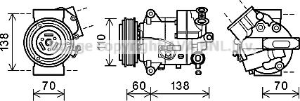 Prasco OLK616 - Compresseur, climatisation cwaw.fr