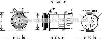 Prasco OLK021 - Compresseur, climatisation cwaw.fr