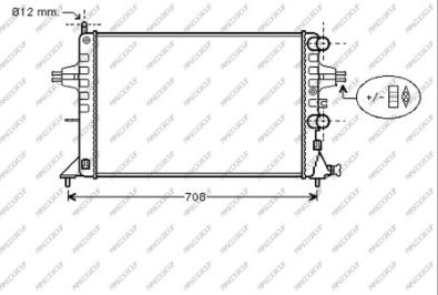 Prasco OP017R004 - Radiateur, refroidissement du moteur cwaw.fr