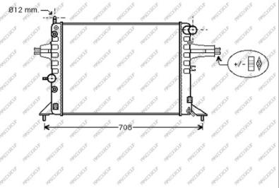 Prasco OP017R005 - Radiateur, refroidissement du moteur cwaw.fr