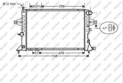 Prasco OP017R001 - Radiateur, refroidissement du moteur cwaw.fr