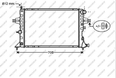 Prasco OP017R008 - Radiateur, refroidissement du moteur cwaw.fr