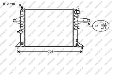 Prasco OP017R013 - Radiateur, refroidissement du moteur cwaw.fr