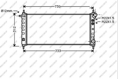 Prasco OP028R007 - Radiateur, refroidissement du moteur cwaw.fr