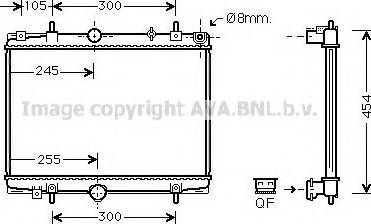 Prasco PE2198 - Radiateur, refroidissement du moteur cwaw.fr