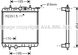 Prasco PE2188 - Radiateur, refroidissement du moteur cwaw.fr