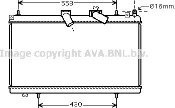 Prasco PE2296 - Radiateur, refroidissement du moteur cwaw.fr