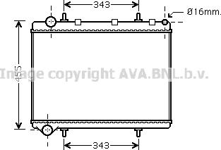 Prasco PE2259 - Radiateur, refroidissement du moteur cwaw.fr