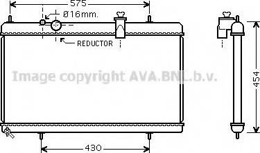 Prasco PE2256 - Radiateur, refroidissement du moteur cwaw.fr