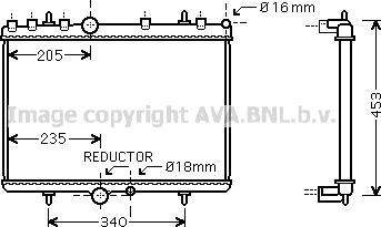 Prasco PE2269 - Radiateur, refroidissement du moteur cwaw.fr