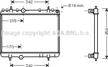 Prasco PE2265 - Radiateur, refroidissement du moteur cwaw.fr