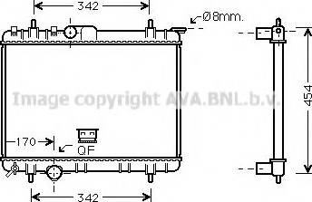 Prasco PE2210 - Radiateur, refroidissement du moteur cwaw.fr