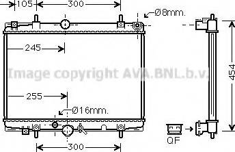 Prasco PE2213 - Radiateur, refroidissement du moteur cwaw.fr