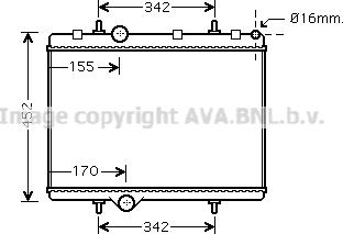 Prasco PE2281 - Radiateur, refroidissement du moteur cwaw.fr