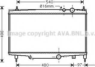 Prasco PE2230 - Radiateur, refroidissement du moteur cwaw.fr