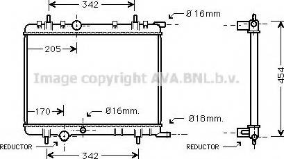 Prasco PE2238 - Radiateur, refroidissement du moteur cwaw.fr