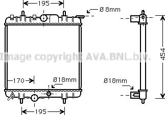 Prasco PE2224 - Radiateur, refroidissement du moteur cwaw.fr