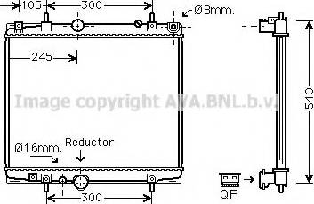 Prasco PE2276 - Radiateur, refroidissement du moteur cwaw.fr