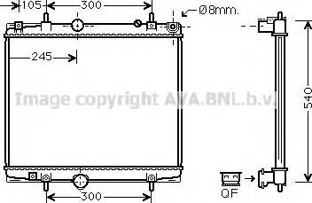 Prasco PE2277 - Radiateur, refroidissement du moteur cwaw.fr