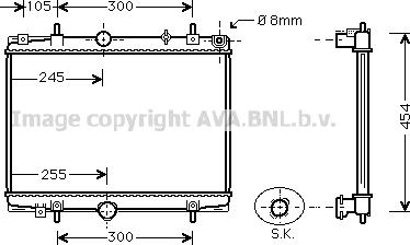 Prasco PEA2198 - Radiateur, refroidissement du moteur cwaw.fr