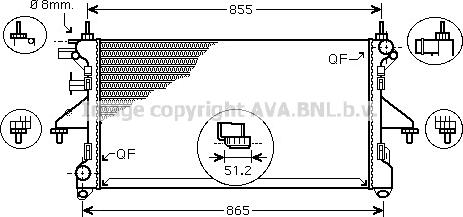 Prasco PEA2309 - Radiateur, refroidissement du moteur cwaw.fr