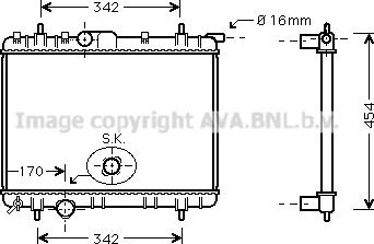 Prasco PEA2247 - Radiateur, refroidissement du moteur cwaw.fr