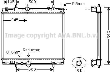 Prasco PEA2276 - Radiateur, refroidissement du moteur cwaw.fr