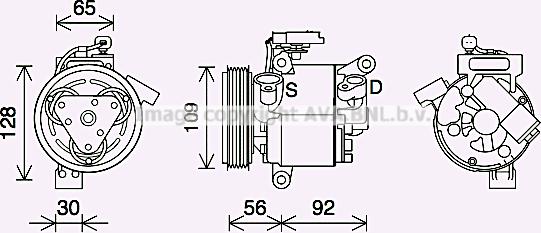 Prasco PEK410 - Compresseur, climatisation cwaw.fr