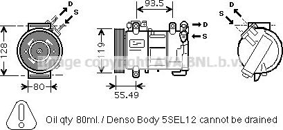 Prasco PEK315 - Compresseur, climatisation cwaw.fr