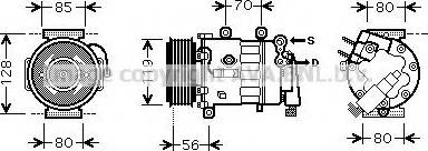 Prasco PEK324 - Compresseur, climatisation cwaw.fr