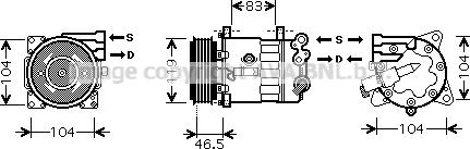 Prasco PEK325 - Compresseur, climatisation cwaw.fr