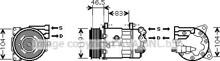 Prasco PEK326 - Compresseur, climatisation cwaw.fr