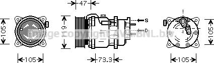 Prasco PEK242 - Compresseur, climatisation cwaw.fr