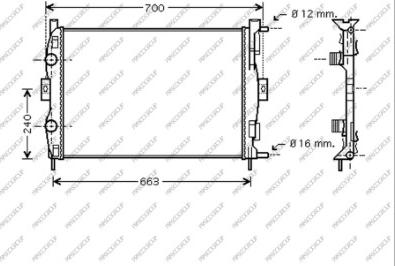 Prasco RN032R006 - Radiateur, refroidissement du moteur cwaw.fr