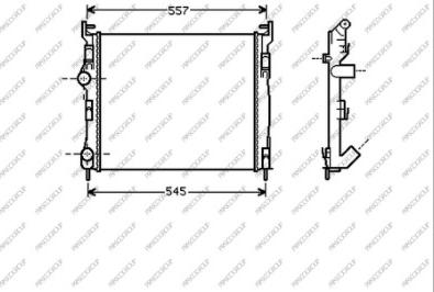 Prasco RN322R010 - Radiateur, refroidissement du moteur cwaw.fr