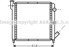 Prasco RT2063 - Radiateur, refroidissement du moteur cwaw.fr