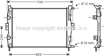 Prasco RT2306 - Radiateur, refroidissement du moteur cwaw.fr