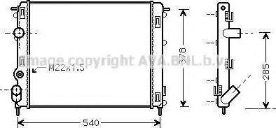 Prasco RT2302 - Radiateur, refroidissement du moteur cwaw.fr