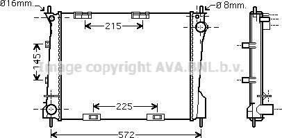 Prasco RT2371 - Radiateur, refroidissement du moteur cwaw.fr