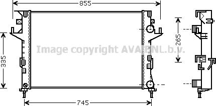 Prasco RT2291 - Radiateur, refroidissement du moteur cwaw.fr