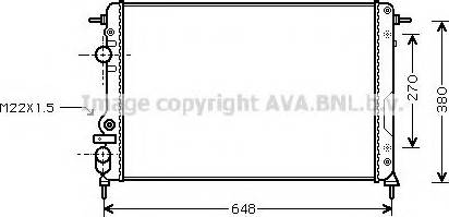 Prasco RT2266 - Radiateur, refroidissement du moteur cwaw.fr