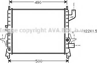 Prasco RT2238 - Radiateur, refroidissement du moteur cwaw.fr